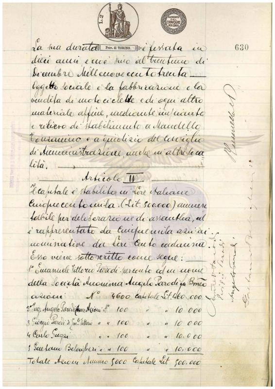 Atto costitutivo e statuto Moto Guzzi, p. 3