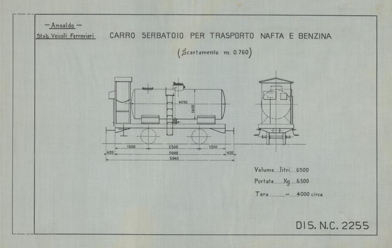 Officina Veicoli Ferroviari - Carro serbatoio
