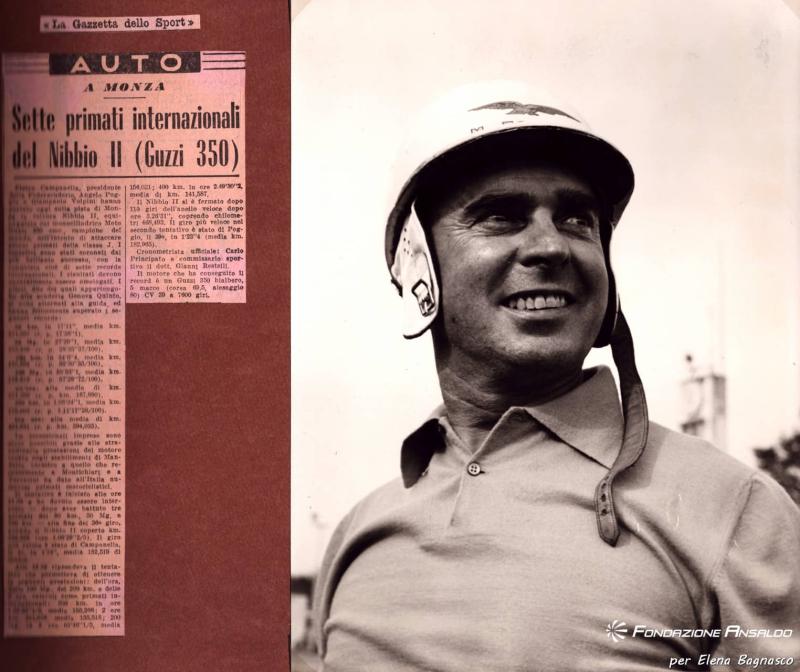 Moto Guzzi - Il pilota Angelo Poggio