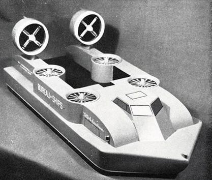 Veicolo sperimentale anfibio a "cuscino d'aria" per operazioni da sbarco allo studio da parte della marina statunitense, settembre - ottobre 1962, anno X, n. 5, p. 63