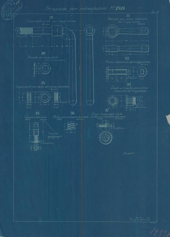Treppiede per mitragliatrice m.1914