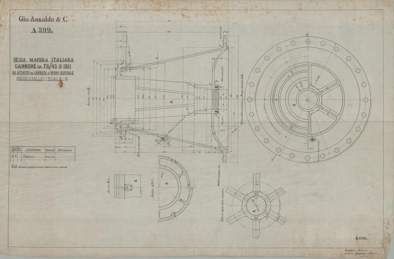 Scatola 199 - Pacco 585 - "Costruzioni 76/45. Anno 1911"