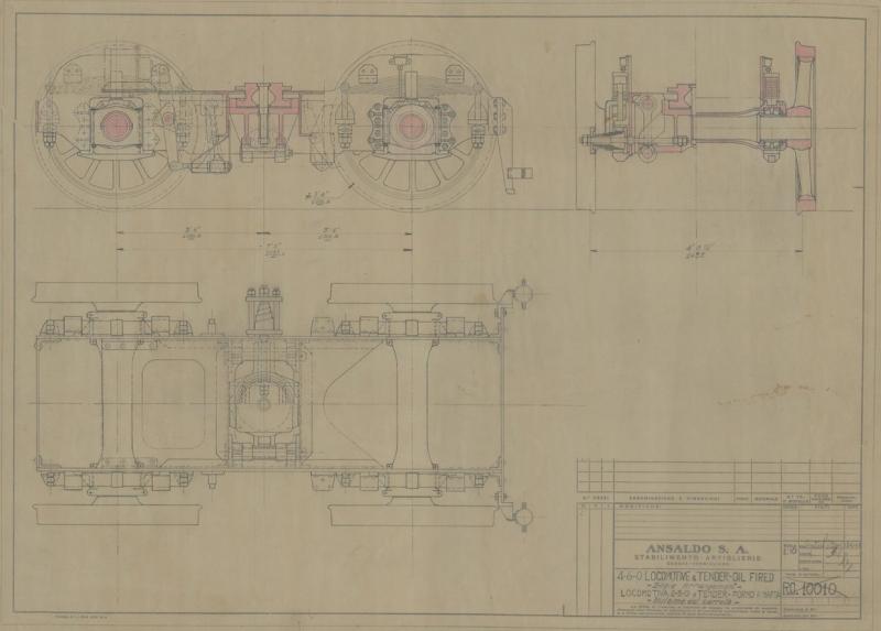 Locomotive G.746 - Insieme del carrello