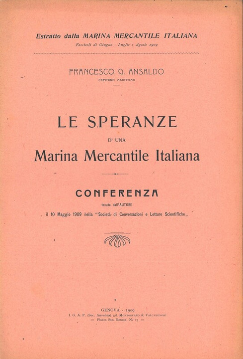 &quot;Le speranze di una Marina Mercantile Italiana&quot;