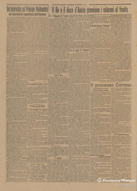 Il Giornale d'Italia, 10.05.1918, p. 3