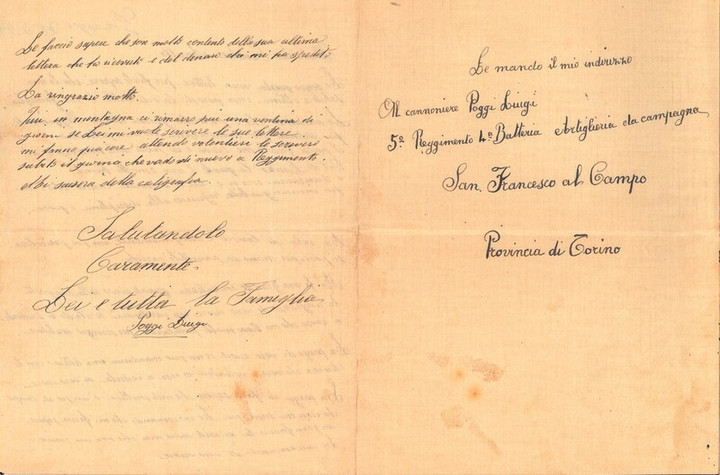 Lettera di Luigi Poggi a Francesco Gerolamo Ansaldo, anni '20 (2)