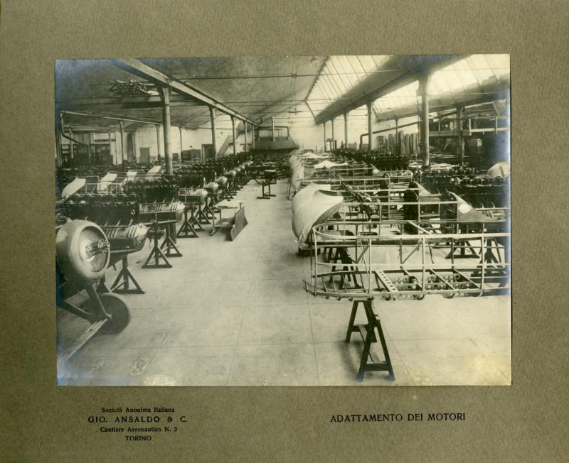 Adattamento motori nei Cantieri aeronautici Ansaldo n. 3 di Torino