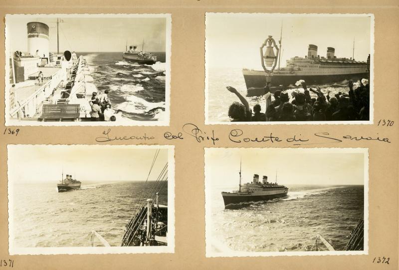 Incontro in navigazione tra il Rex e il Conte di Savoia