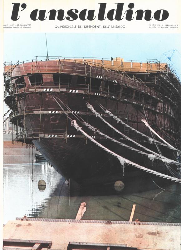 Copertina- L' Ansaldino, n. 21, anno VI, 1959 