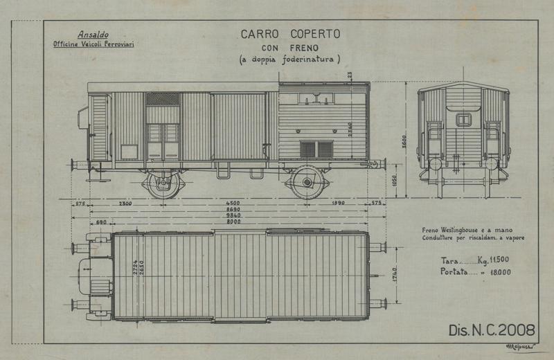 Officina Veicoli Ferroviari - Carro coperto