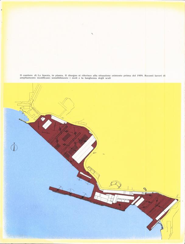 Pianta dei Cantieri Navali di La Spezia