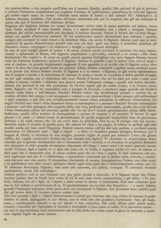 Le fatiche di Adamo (quasi una parabola), di Diego Fabbri, luglio - agosto 1961, anno IX, n. 4, p. 18