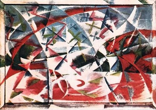 Giacomo Balla "Automobile e rumore" (1912), maggio - giugno 1961, anno IX, n. 3, p. 42