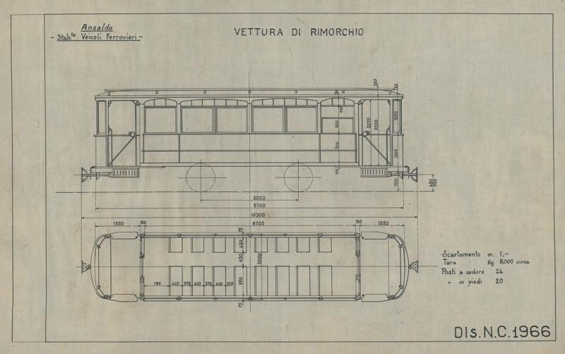 Officina Veicoli Ferroviari - Vettura di rimorchio