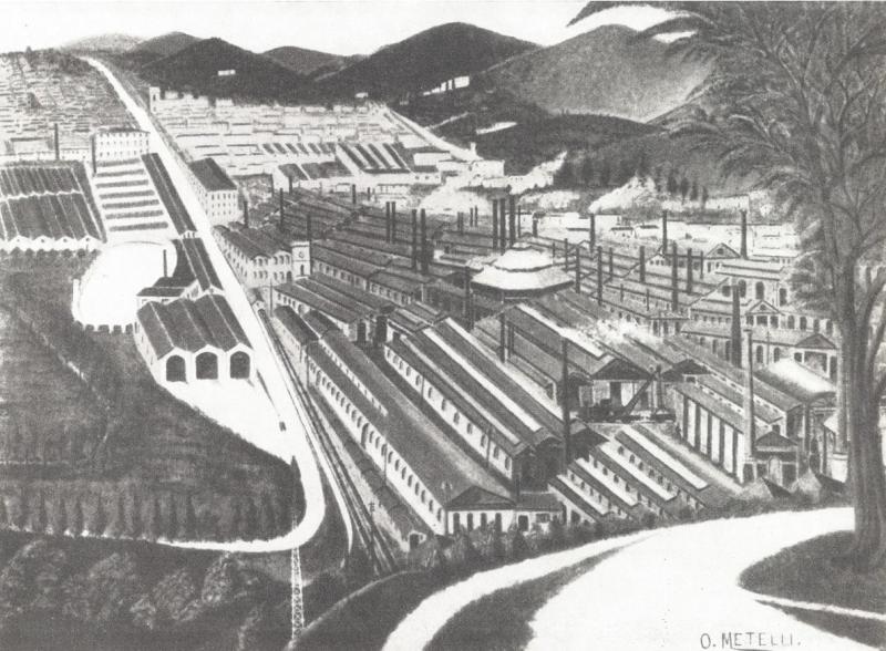 Le acciaierie di Terni (opera di Orneore Metelli). - p. 61