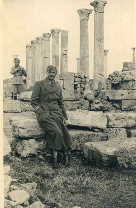 Ritratto di Giovanni Ansaldo durante il servizio militare a Cirene