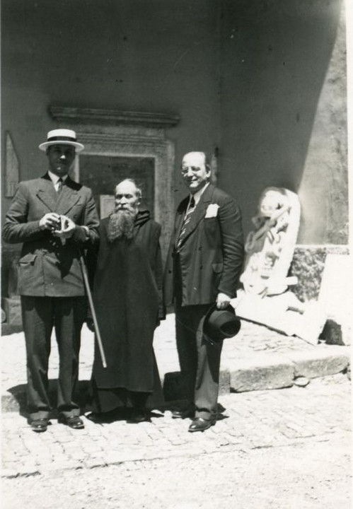 Giovanni Ansaldo con soggetti non identificati