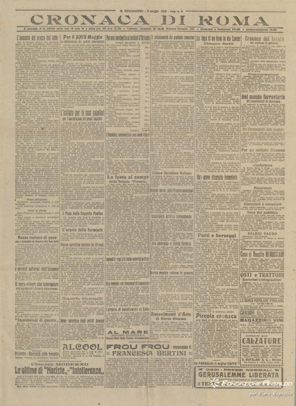 Il Messaggero, 09.05.1918, p. 3