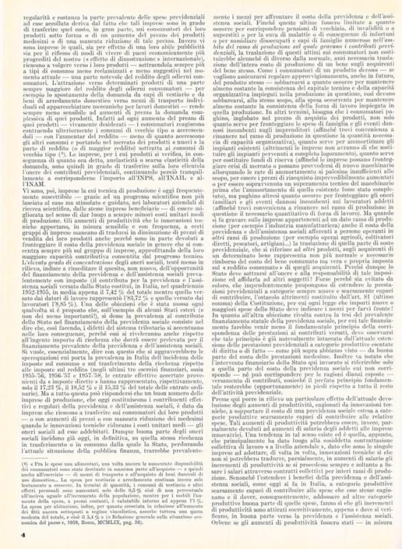 La previdenza e le industrie, di Mario De Luca, luglio - agosto 1959, anno VII, n. 4, p. 4