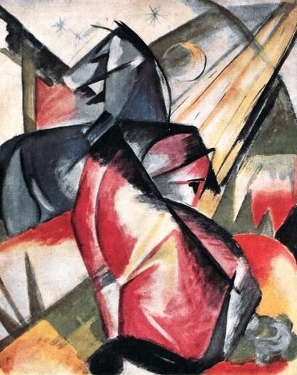 Franz Marc "Due cavalli" (1912), marzo - giugno 1959, anno VII, nn. 2-3, p. 43