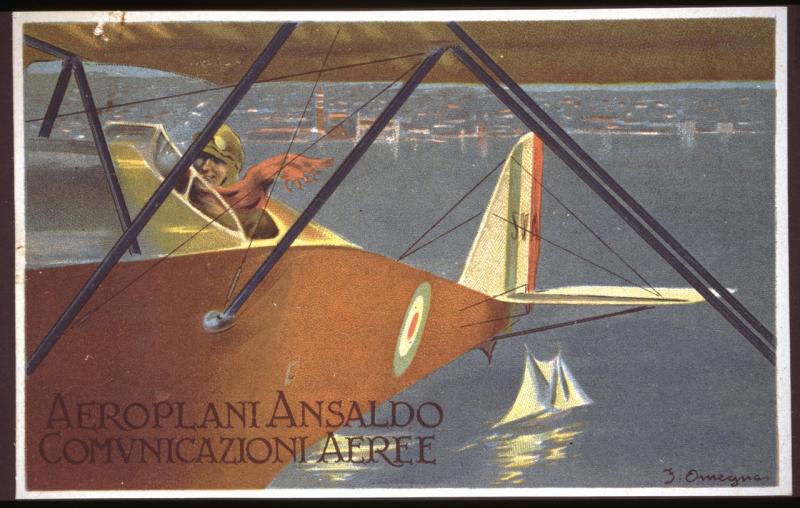 Gio. Ansaldo & C. - pubblicità della produzione aeronautica di Filippo Omegna