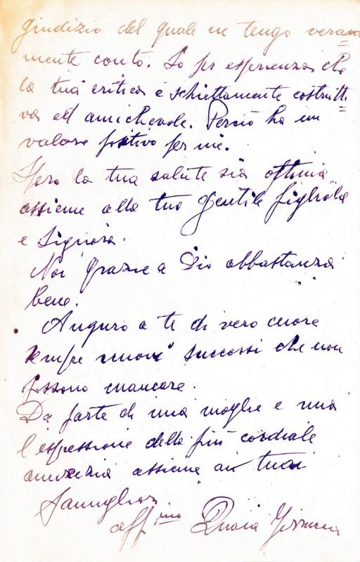 Terza pagina della lettera di Ferruccio Quaia, 1958 mar. 26