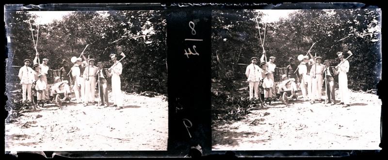Giuoco da bocce al Boschetto - Il ritorno dei lavoratori alla capanna. La giornata è guadagnata (originale))
