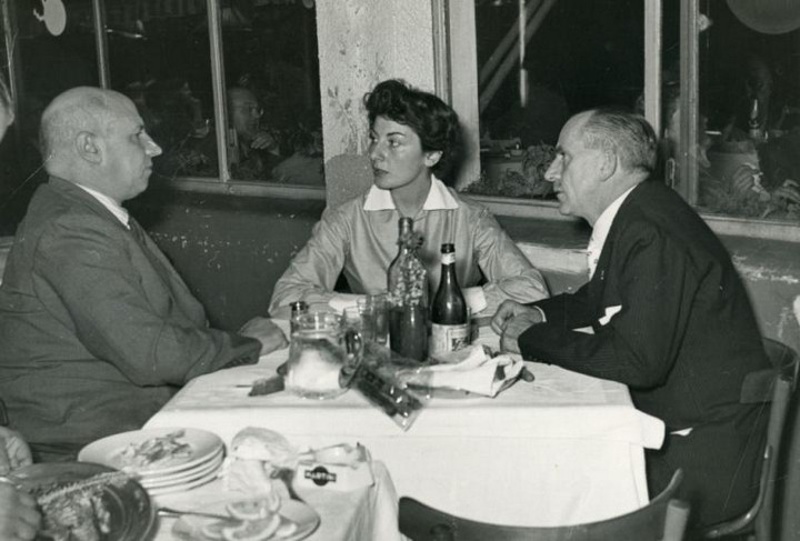 Giovanni Ansaldo, A. Cesareo e una donna non identificata