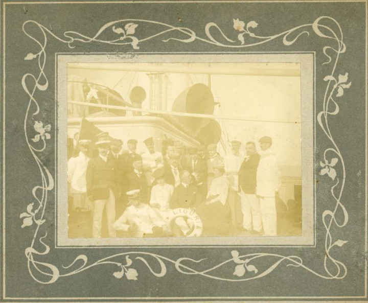 Francesco Gerolamo Ansaldo a bordo del piroscafo Liguria
