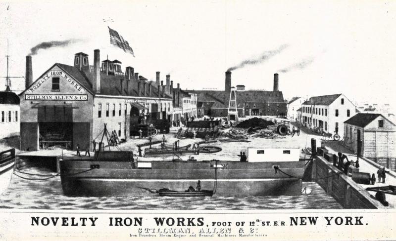 Una delle prime litografie sull'industria pesante pubblicata nel 1859, maggio - giugno 1960, anno VIII, n. 3, p. 36