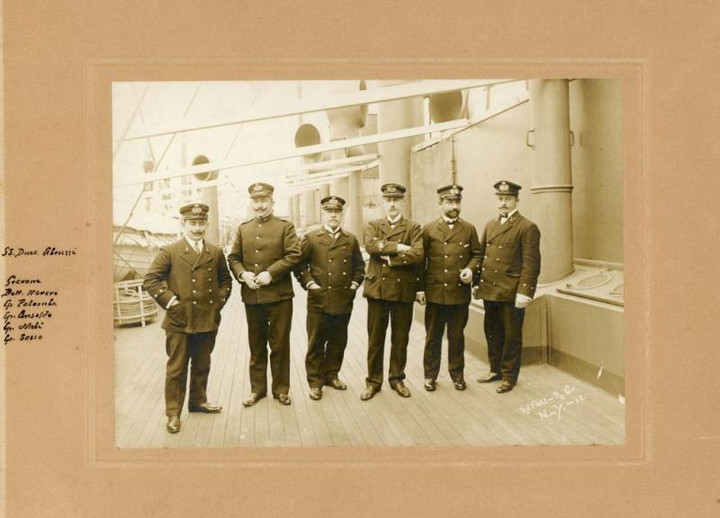 Francesco Gerolamo Ansaldo a bordo del Duca degli Abruzzi