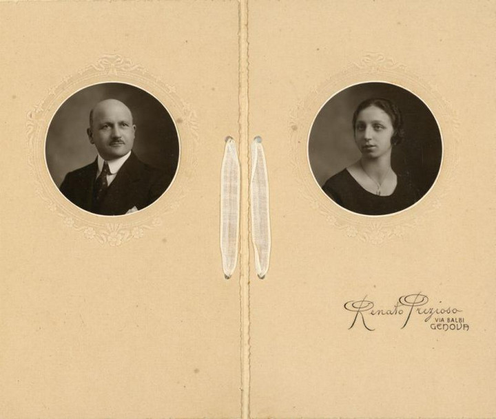 Giuditta Ansaldo e il marito Emilio Corsanega