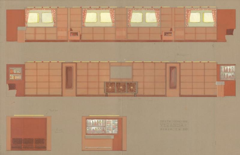 Costruzione 1236/1240 - Prospetto di studio di una veranda