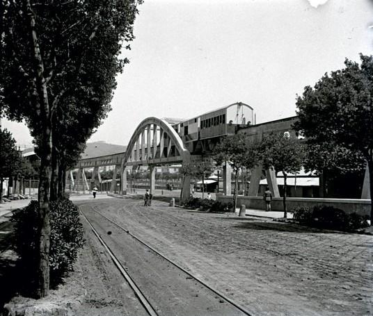 Telfer elettrica. Ponte in cemento (taglio)