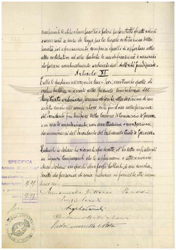 Atto costitutivo e statuto Moto Guzzi, p. 8