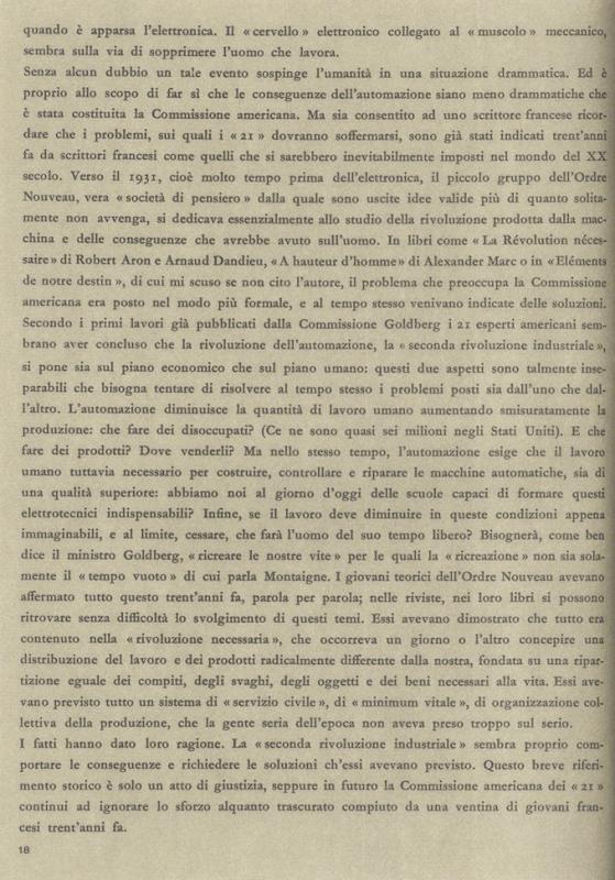 L'automazione e i suoi problemi - di Henri Daniel-Rops, maggio - giugno 1962, anno X, n. 3, p. 18