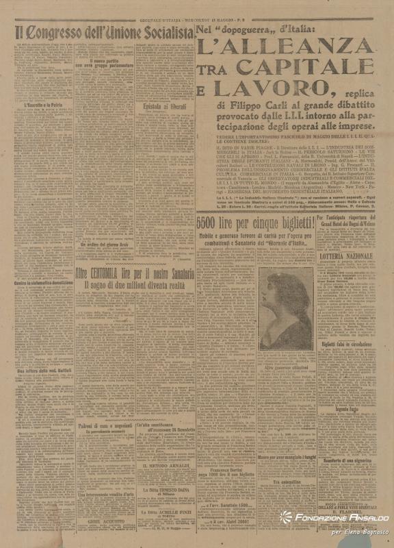 Il Giornale d'Italia, 15.05.1918, p. 2