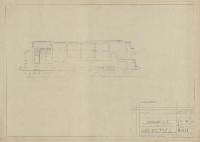 Locomotiva 1-4-2.1 - Insieme aerodinamico