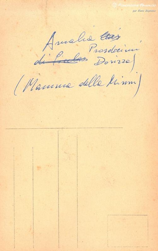 Famiglia Parodi - Amalia Prosdocimi Dorizza