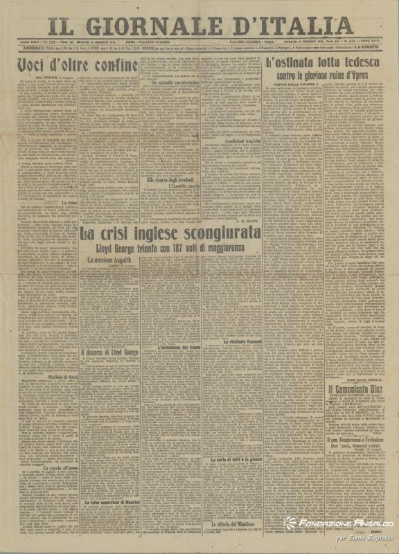 Il Giornale d'Italia, 11.05.1918, p. 1