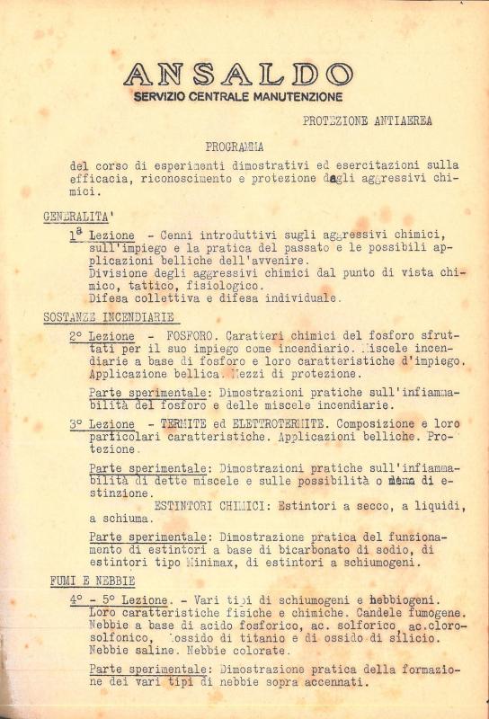 Programma del corso - 1