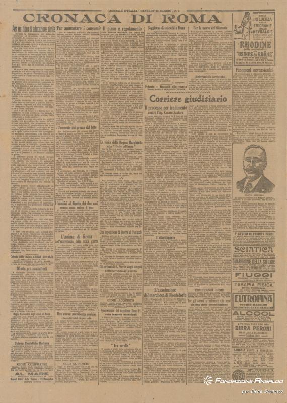 Il Giornale d'Italia, 10.05.1918, p. 2