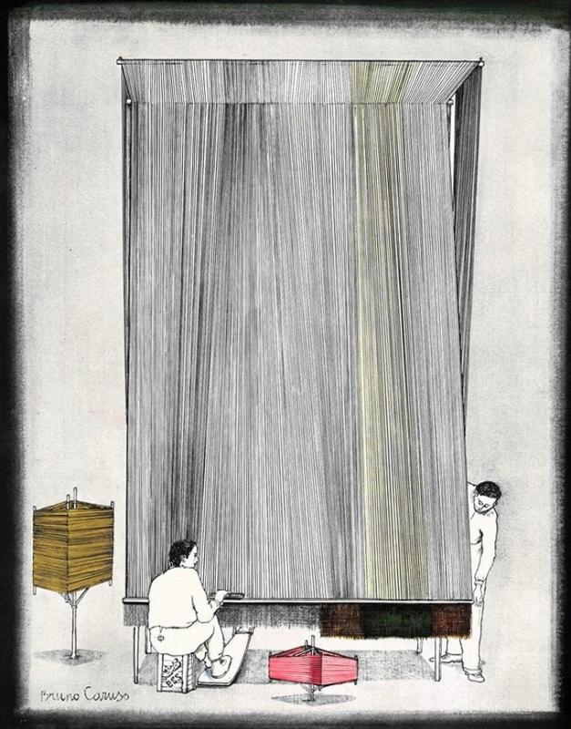 Interpretazione di un telaio dell'artista Bruno Caruso - p. 58