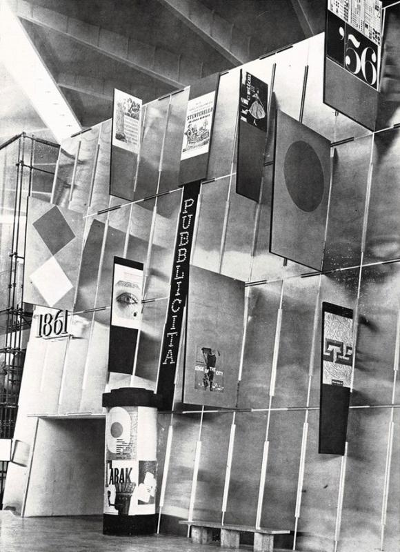 Max Huber "Evoluzione della forma nella pubblicità" realizzato per la SIPRA, ottobre 1961, anno IX, n. straordinario, p. 57