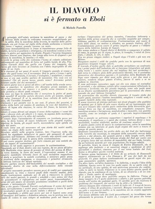 Il diavolo si è fermato a Eboli di Michele Parrella - luglio 1954, anno II, n. 4, p. 11