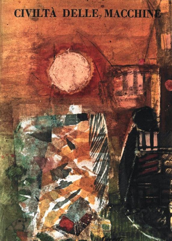 Copertina - Macchine sull'acqua, 1962 - di Bruno Saetti, luglio - agosto 1962, anno X, n. 4