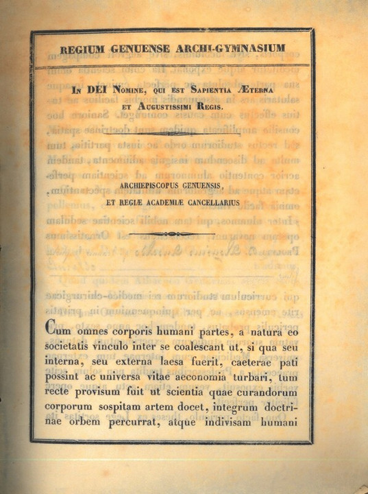 Laurea in Medicina di Aloisio Ansaldo, 03-04-1850, p. 1