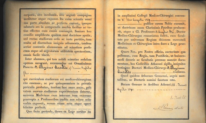 Laurea in Medicina di Aloisio Ansaldo, 03-04-1850, p. 2