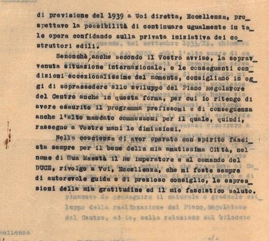 Lettera riservata di dimissioni del Cavaliere Umberto Albini, Podestà di Genova durante il periodo fascista - 2