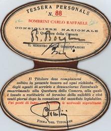 Attestato di libera circolazione sulle Ferrovie dello Stato durante il periodo fascista - 2